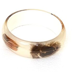 Vintage Bangle Bracelet Creme